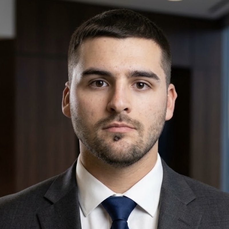 Portrait of Aarron Warnagiris in a suit